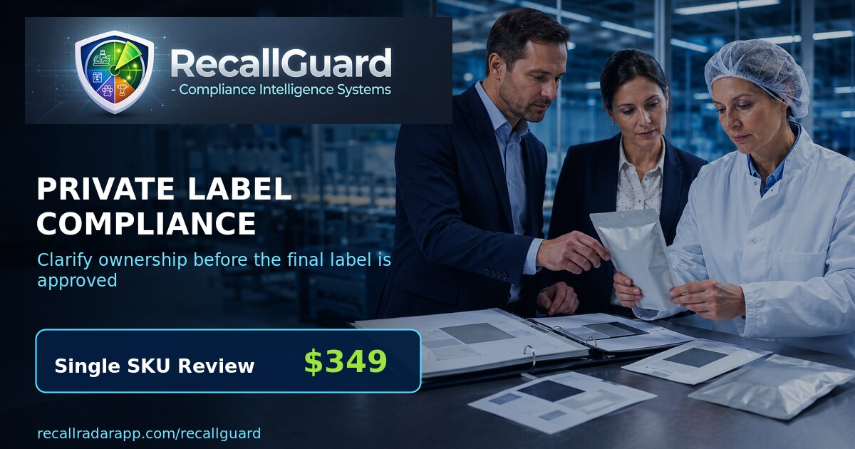 Private Label Food Compliance: Who Owns the Final Label Review?